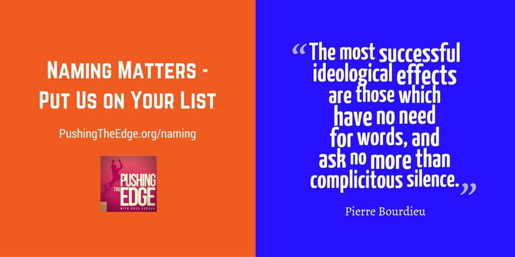 Naming Matters Put Us on Your List